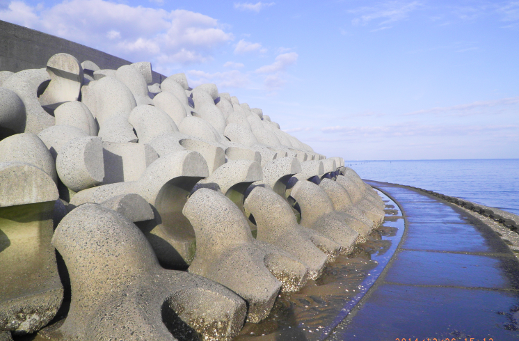 蓑島地区海岸堤防